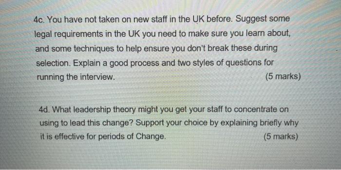 Question 4 - A challenging joint venture (25