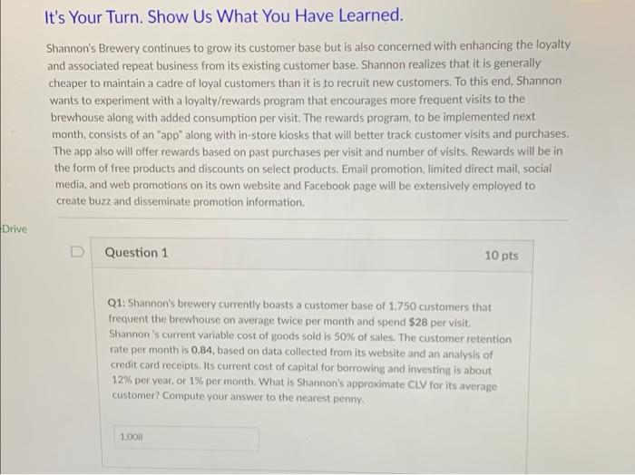 please answer thank youuuu Customer Lifetime