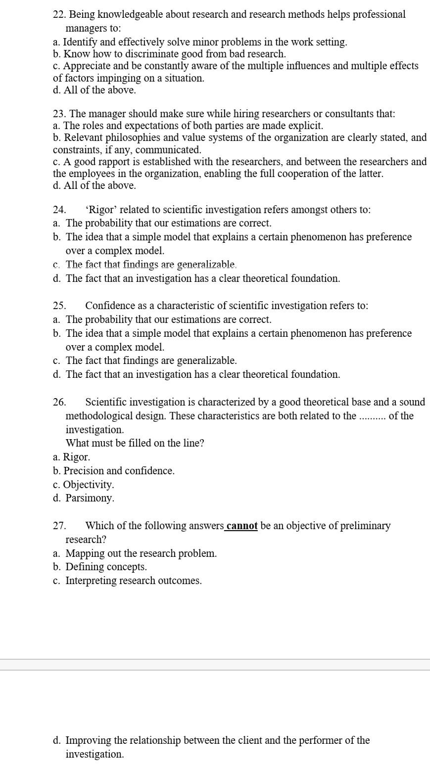 please answer the following multiple choice