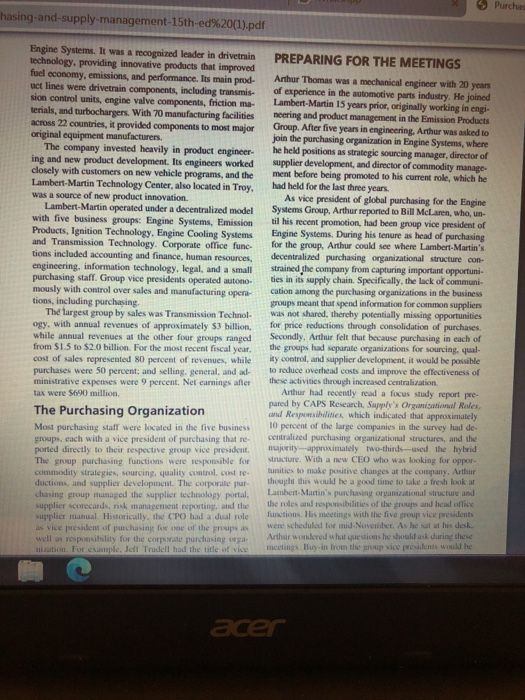 I got a question from the case study that What