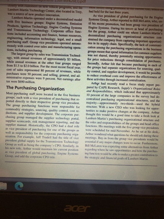 I got a question from the case study that What