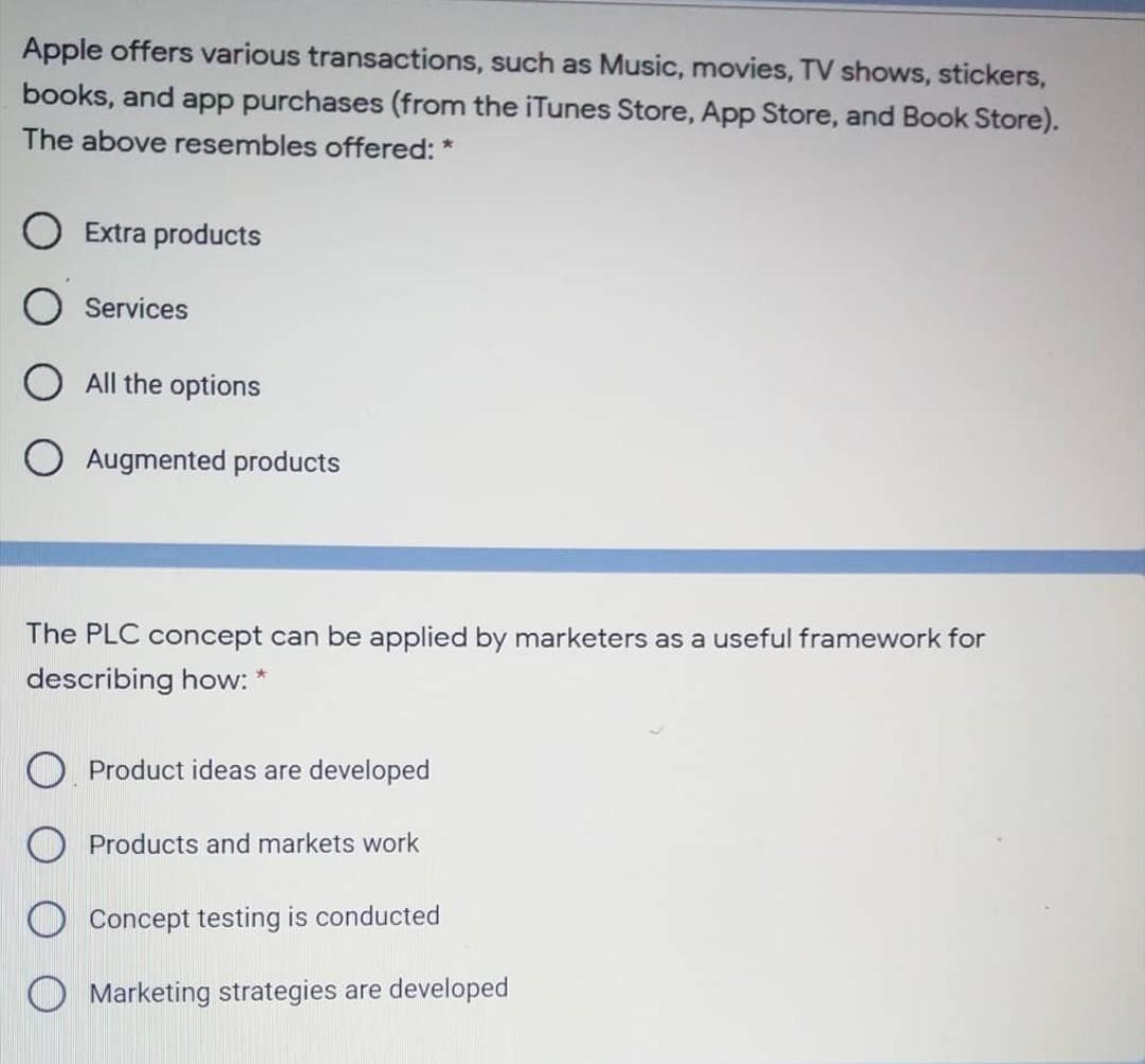 Consumer and industrial products offered by Apple