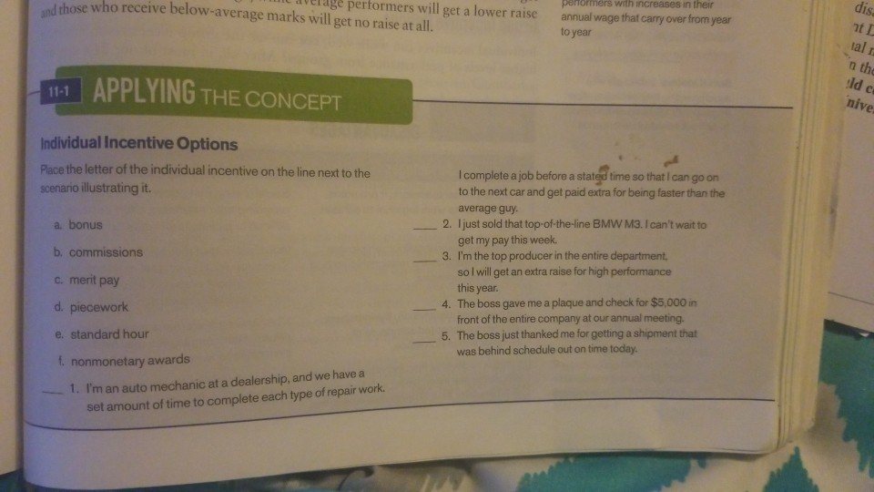 and those who receive below-average marks will