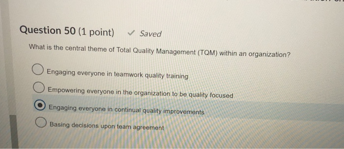 Question 50 (1 point) Saved What is the central