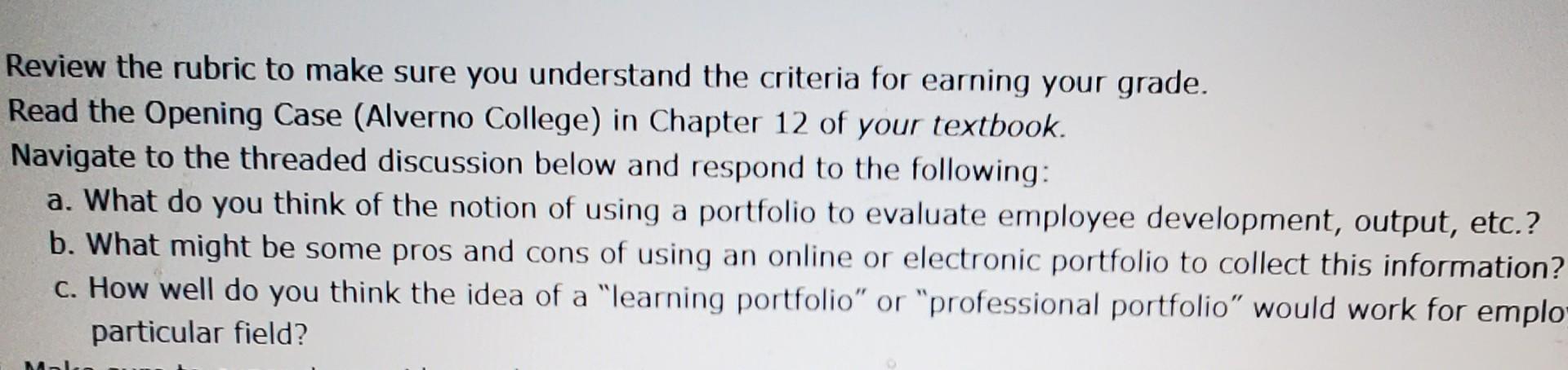 Review the rubric to make sure you understand the