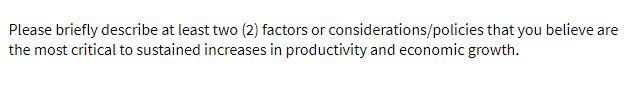 Please briefly describe at least two (2) factors