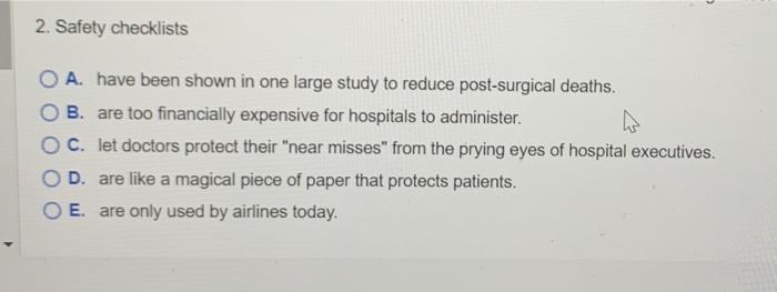 Hospitals Learn About Safety From Airlines? Major