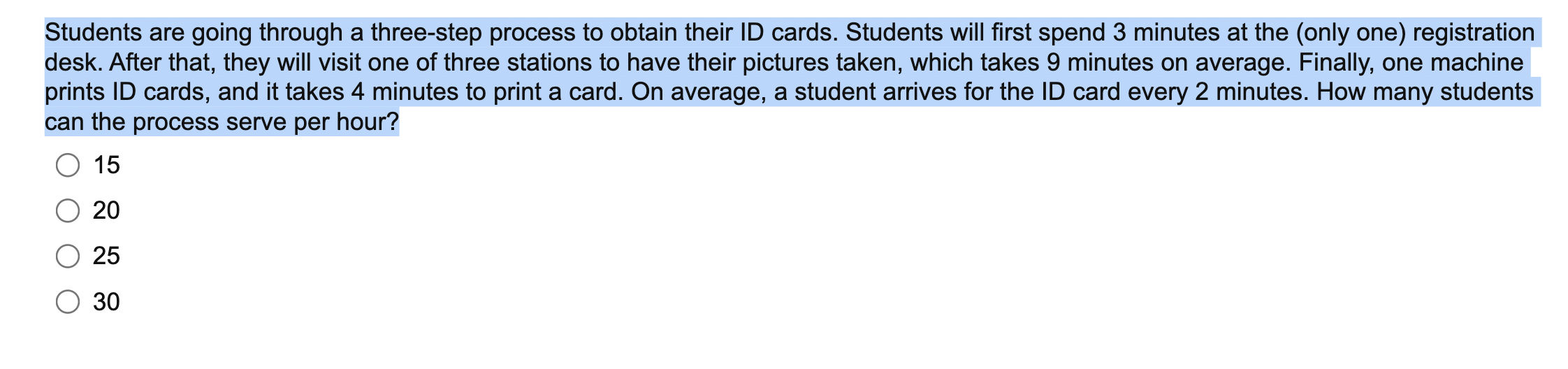 Students are going through a three-step process