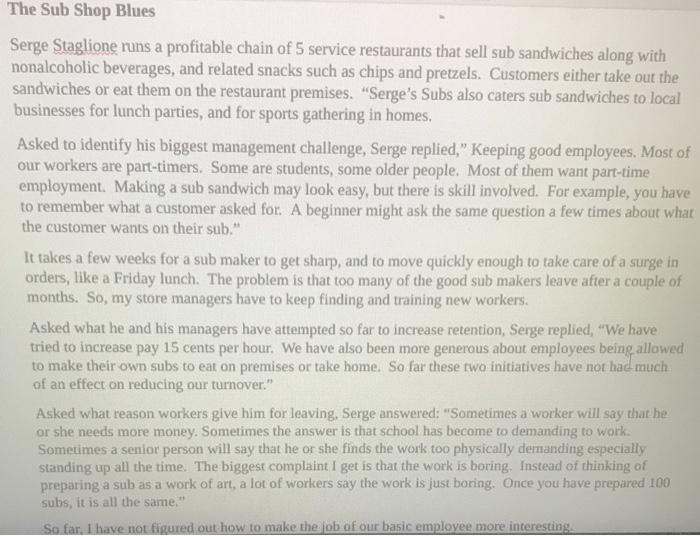 Subject: Business What is the statement of the