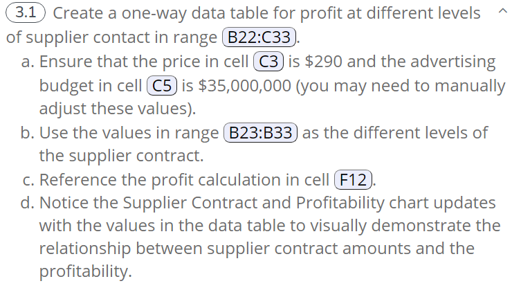 Decisions to be Made Price $290 Supplier Contract