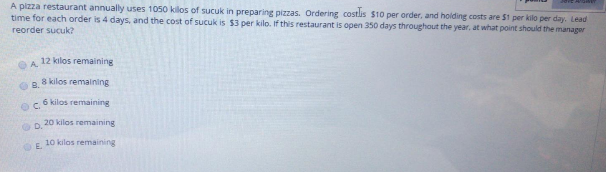 just answer please thank you so much A pizza