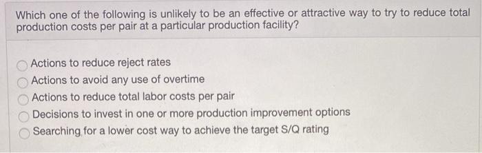 Which one of the following is unlikely to be an