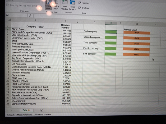 ft Excel: Structured Activity Section 7.2