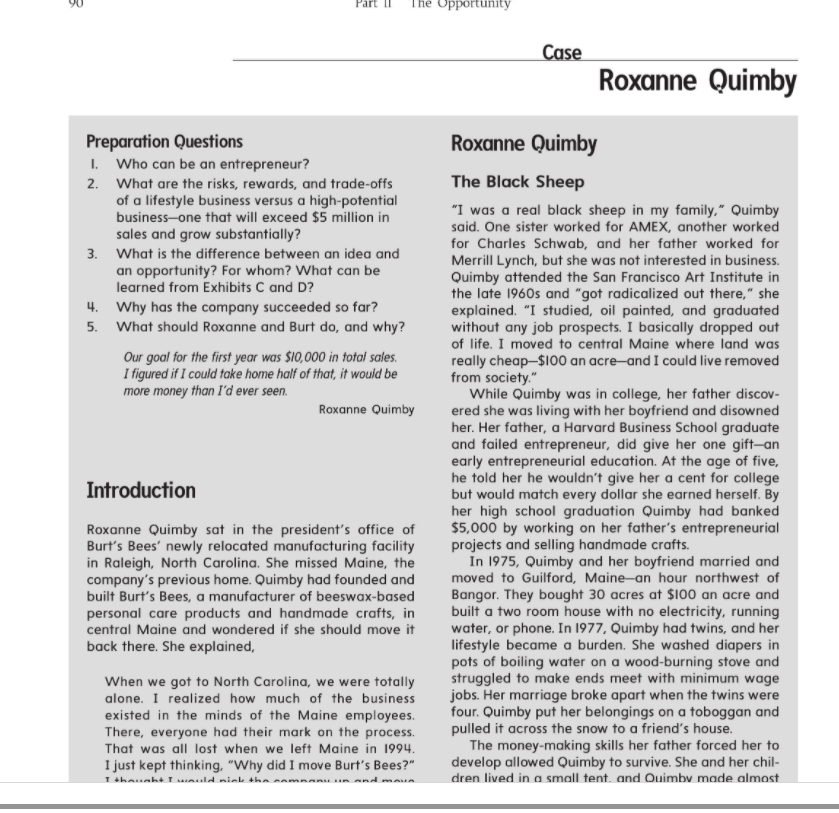 This assignment asks you to complete the case