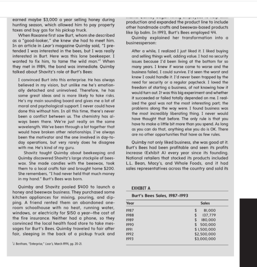 This assignment asks you to complete the case