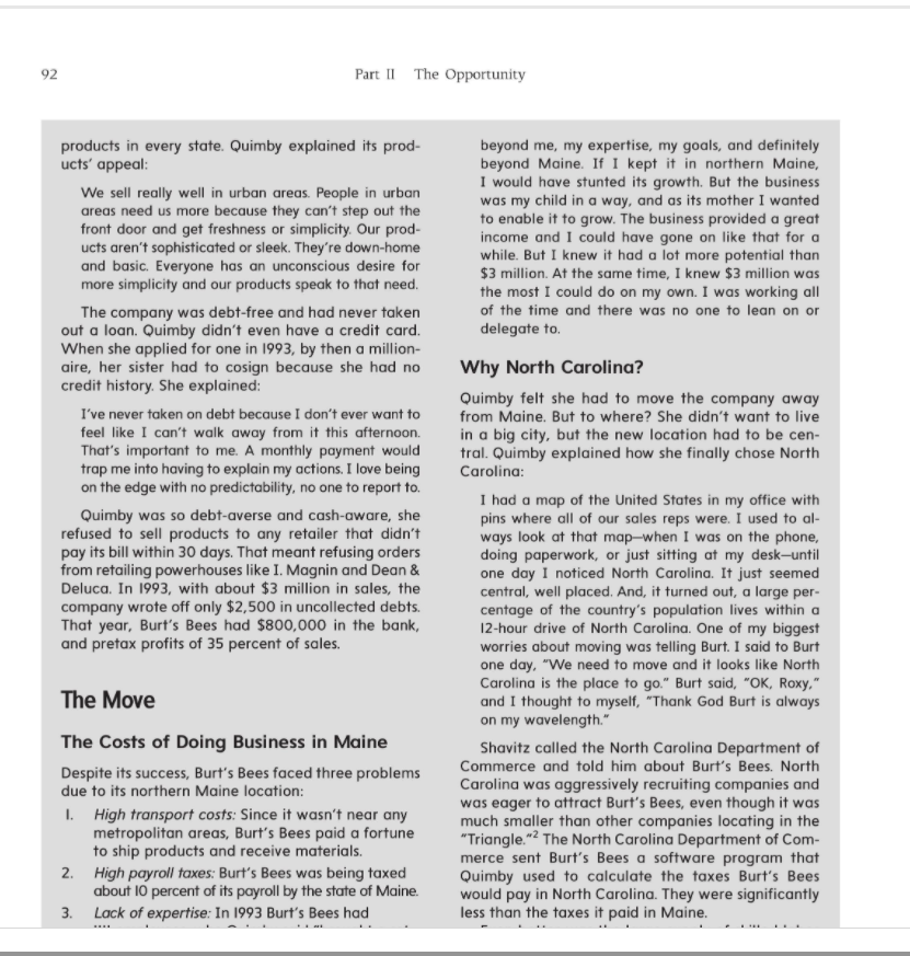 This assignment asks you to complete the case