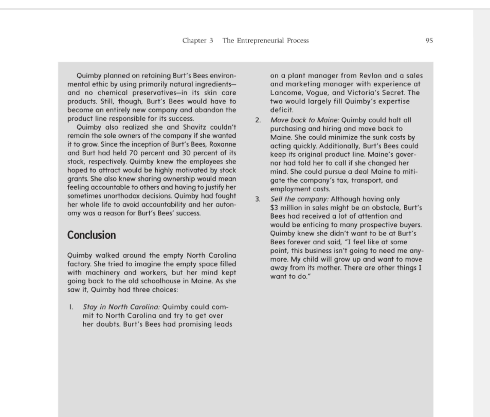 This assignment asks you to complete the case