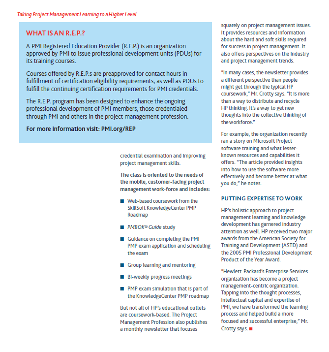 Read the case study and explain how Project