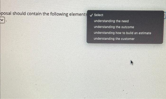 The technical section of a proposal should