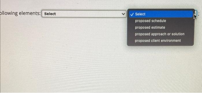 The technical section of a proposal should