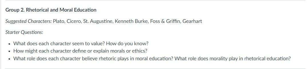 Rhetoric Project Overview Group 2. Rhetorical and