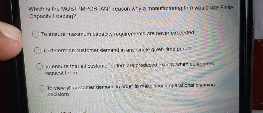 Which is the MOST IMPORTANT reason why a