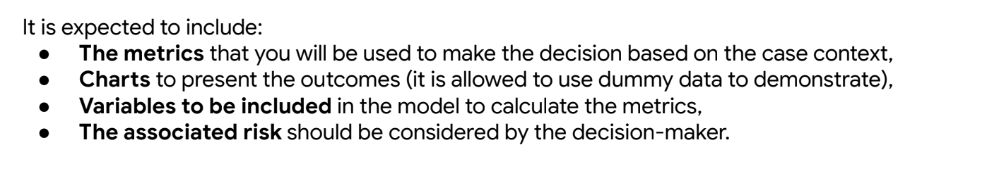 Develop a modeling plan to help the firms tackle