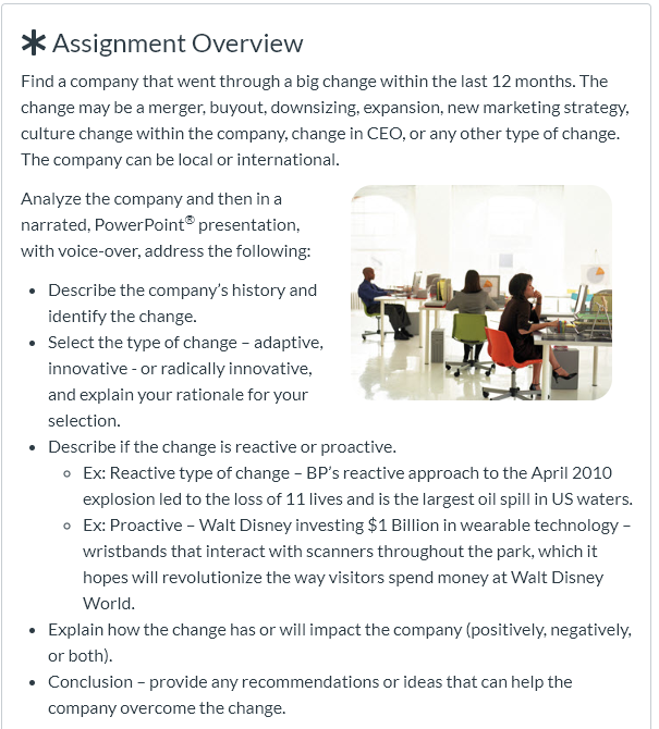 **DO NOT DO THE POWER POINT. I JUST NEED AN