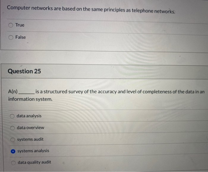 Computer networks are based on the same