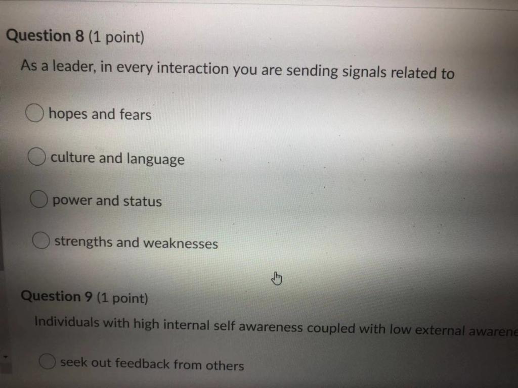 Question 6 (1 point) Learning can only take place