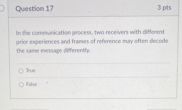 please answer all D Question 13 3 pts The
