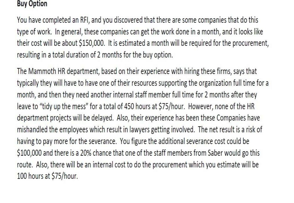 Assignment: MAKE OR BUY ANALYSIS The Students