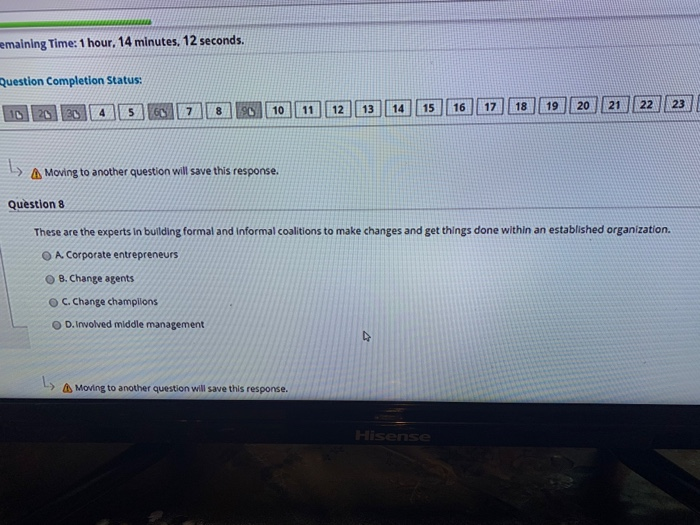 emaining Time: 1 hour, 14 minutes, 12 seconds.