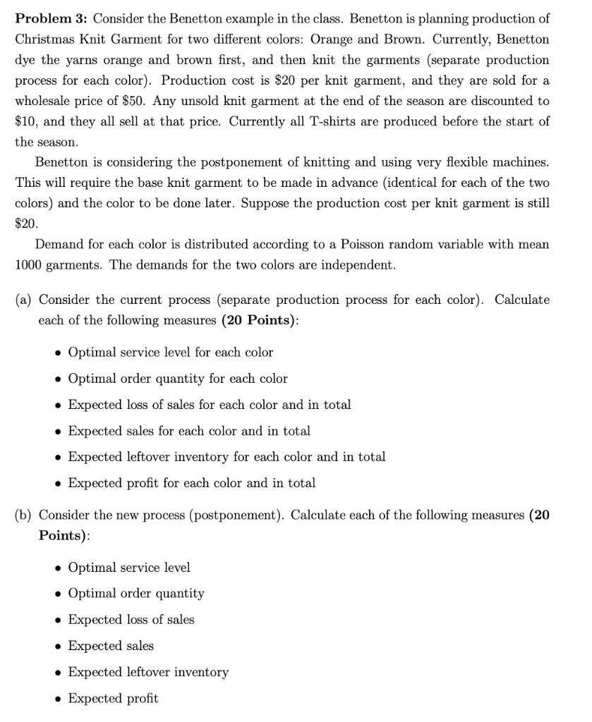 (c) Comparing the two processes (10 Points): 3