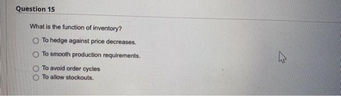 Question 11 2 Strategies to address supply chain