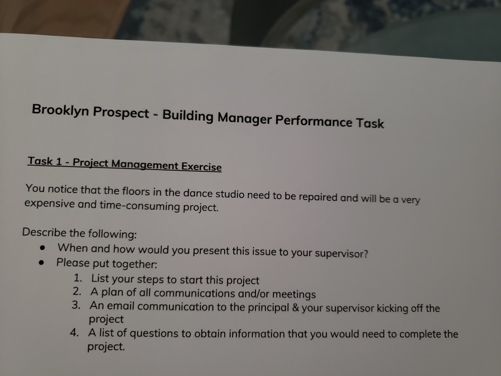 Brooklyn Prospect - Building Manager Performance