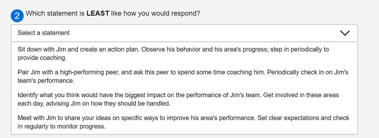 Which statement is MOST like how you would