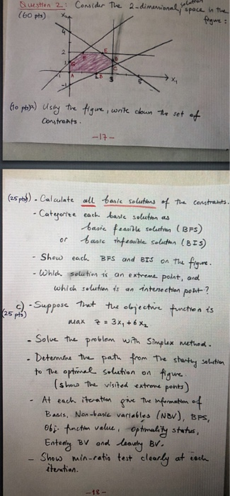 Question 2 (60pts) Consider . tap The