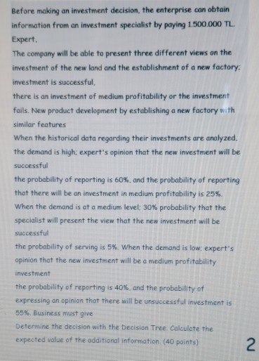 SORU 1: Bir iletme yeni rn gelitirme srecinde