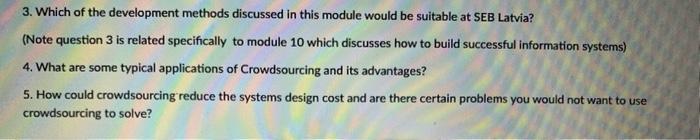 please put question and then answer for each