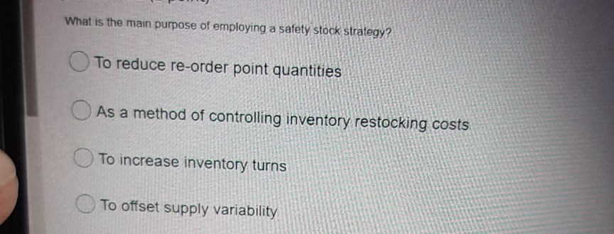What is the main purpose of employing a safety