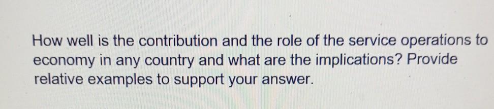 How well is the contribution and the role of the