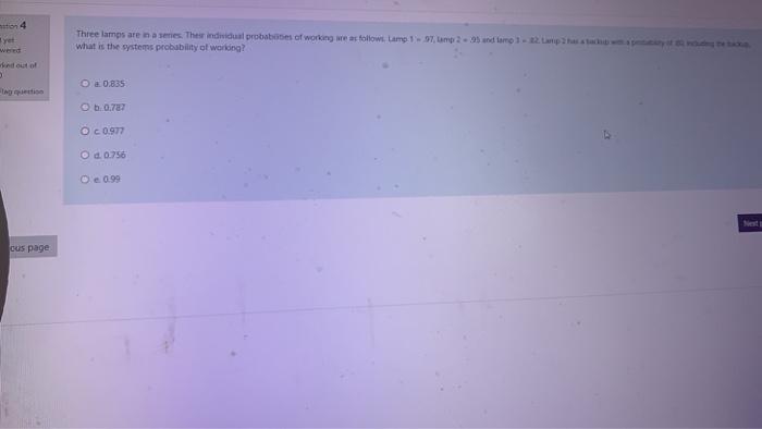 Three lamps are in a series. These individual