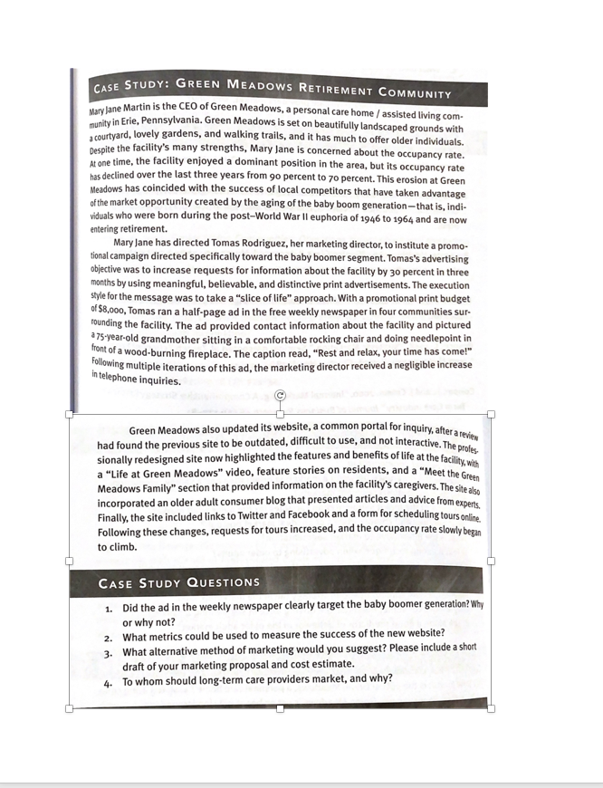 CASE STUDY: GREEN MEADOWS RETIREMENT COMMUNITY