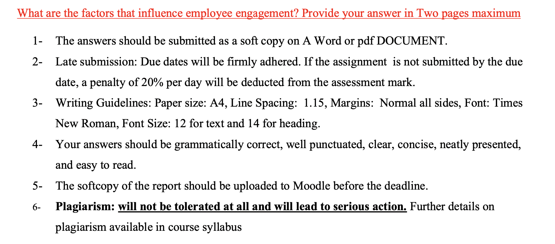 What are the factors that influence employee