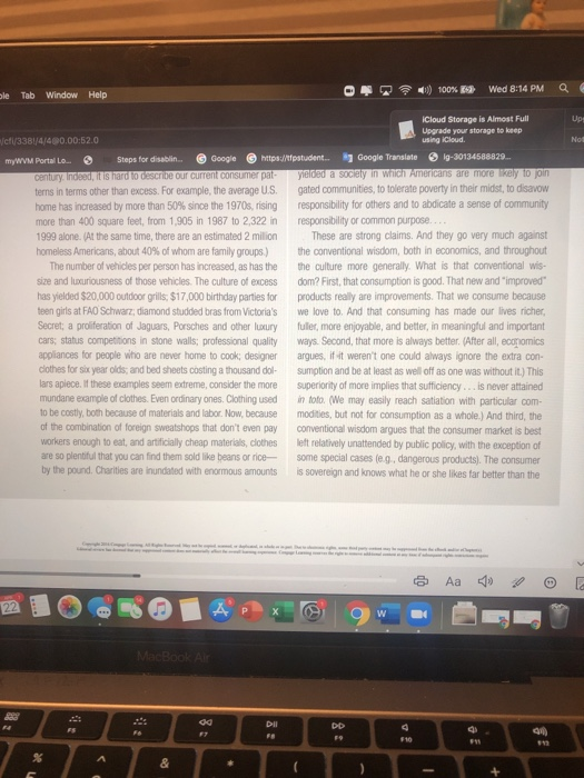 READING 6.3 Why Do We Consume So Much? JULIET B.