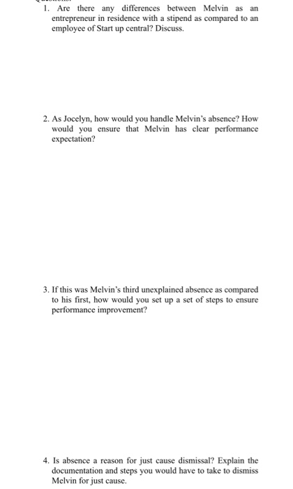 Case Study Start Up Central Performance Appraisal