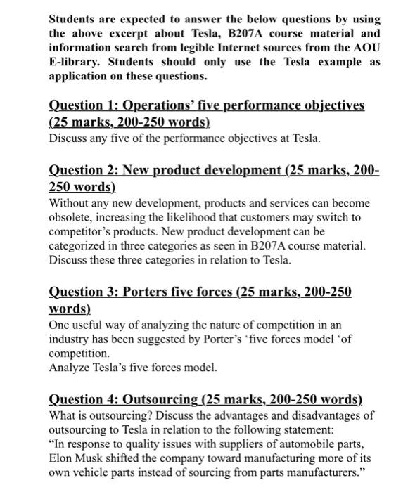 If you are going to answer these questions: