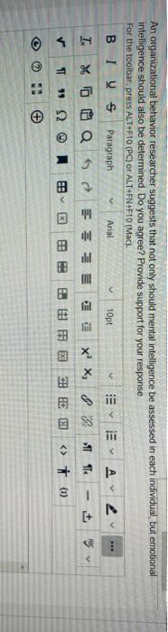 V V V . An organizational behavior researcher