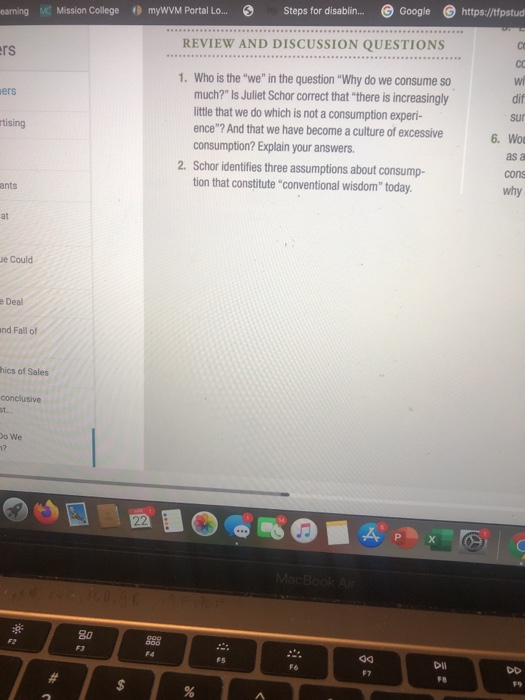READING 6.3 Why Do We Consume So Much? JULIET B.